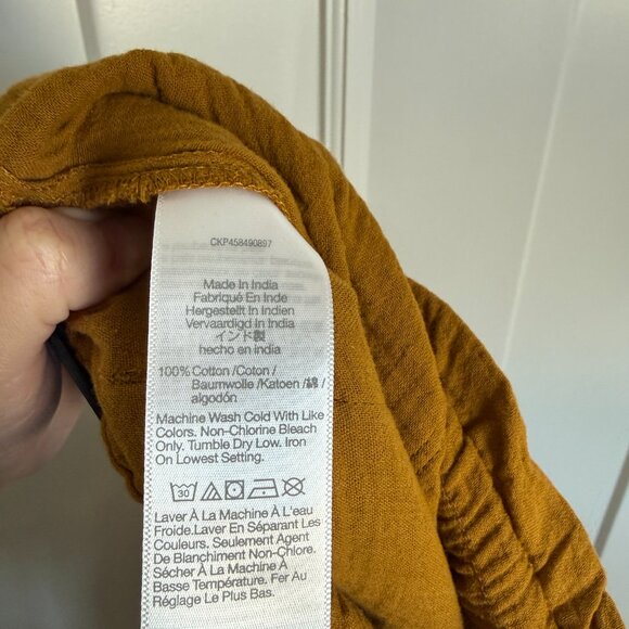 Madewell Women’s Lightestspun Beach Cover-Up Pants in Antique Gold Size Small - Picture 5 of 5